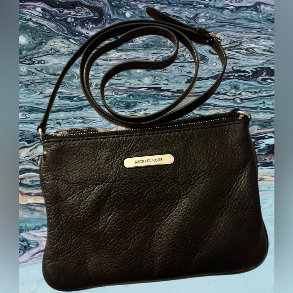 MICHAEL Michael Kors Black Leather Crossbody